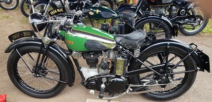 Ian Willey and his son's beautifully restored 1937 BSA