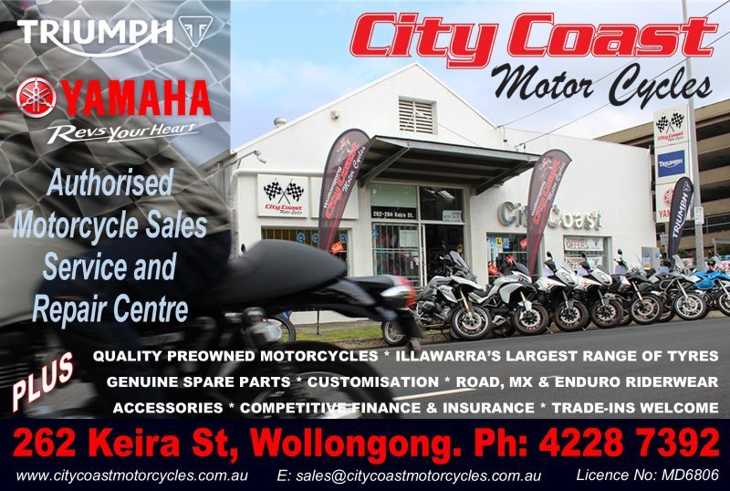 City Coast Motorcycles 262 Keira Street, Wollongong NSW 2500