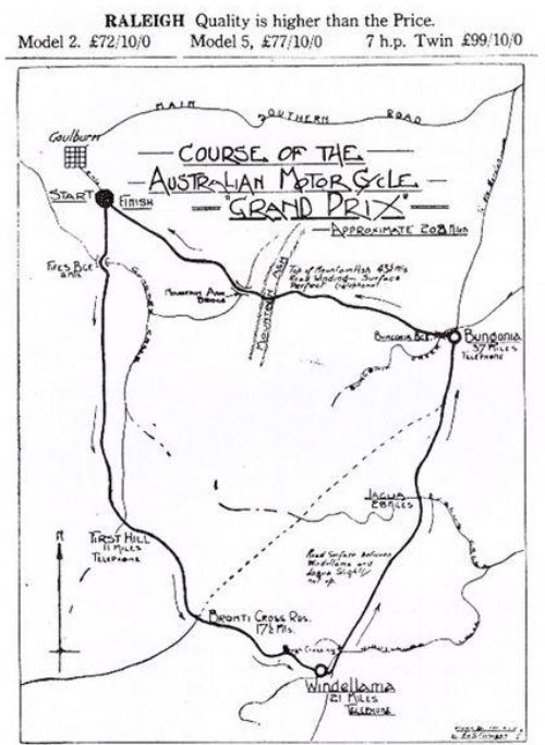 1924 Motor Cycle Grand Prix Course