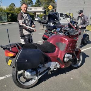 Dakkar on his new 1996 GS 1300 GT